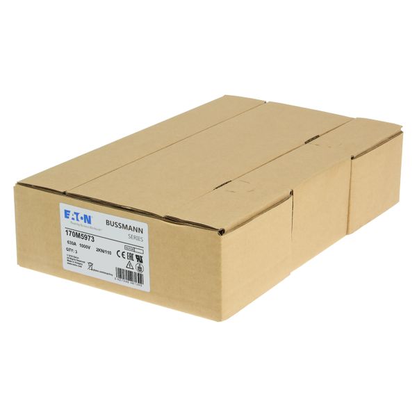 Fuse-link, high speed, 630 A, AC 1000 V, DIN 2, 59 x 77 x 138 mm, aR, DIN, IEC, single indicator image 13