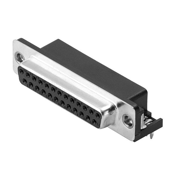 PCB plug-in connector data, Thread-nut UNC 4-40, THT solder connection image 1