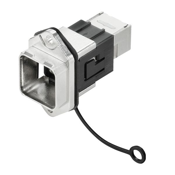 RJ45 connector, IP67, Connection 1: RJ45, Connection 2: RJ45 image 1