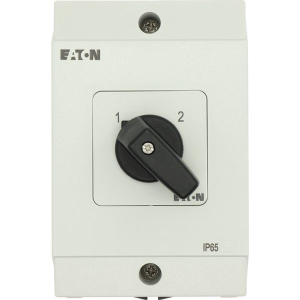 Multi-speed switches, T0, 20 A, surface mounting, 4 contact unit(s), Contacts: 8, 90 °, maintained, Without 0 (Off) position, 1-2, Design number 11 image 4