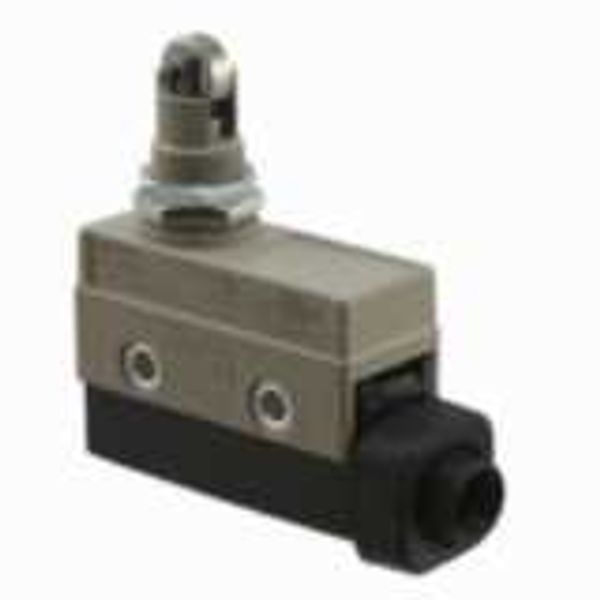 Enclosed basic switch, panel mount roller plunger, SPDT, 15A image 3