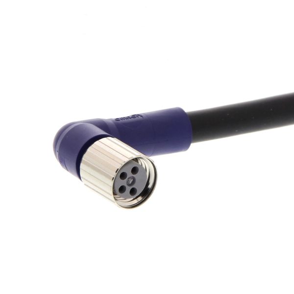 Sensor cable, M8 right-angle socket (female), 4-poles, PVC standard ca image 1