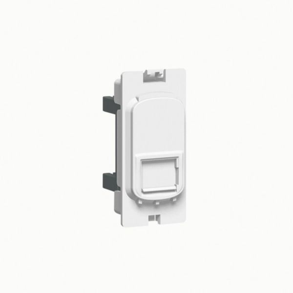 Synergy Grid Telephone Socket Module Single Secondary White image 1