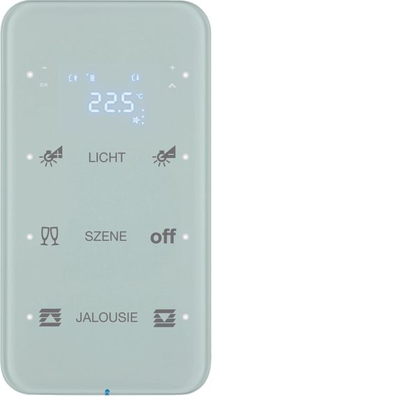 Touch sensor 3g thermostat, display, intg bus coupl. , KNX-R.1, glass  image 1