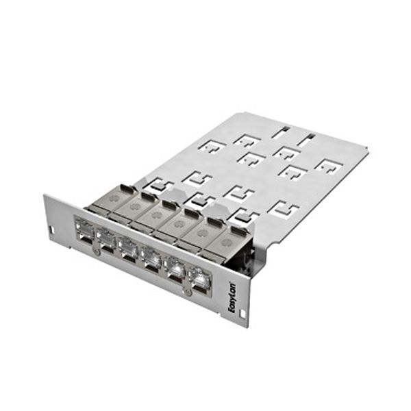 preLink DC - Slot Module 3U 7HP Cat.6a, RAL7035 image 1