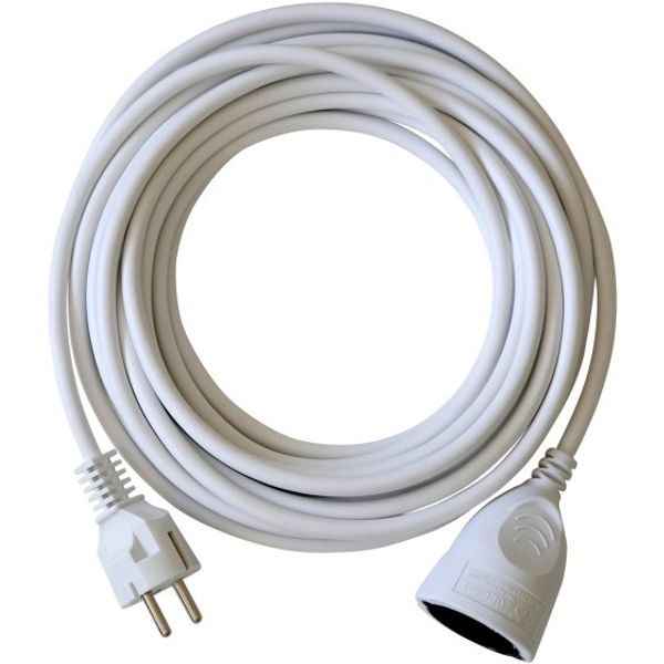 Plastic Extension Cable White 10m H05VV-F 3G1,5 image 1