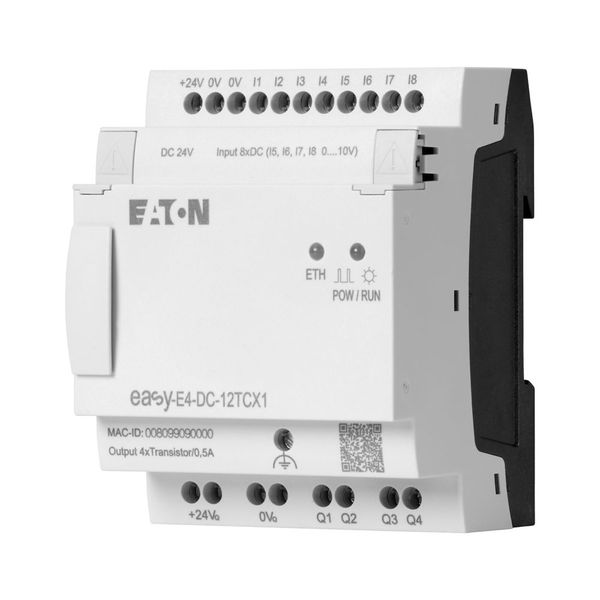 Control relays, easyE4 (expandable, Ethernet), 24 V DC, Inputs Digital: 8, of which can be used as analog: 4, screw terminal image 9
