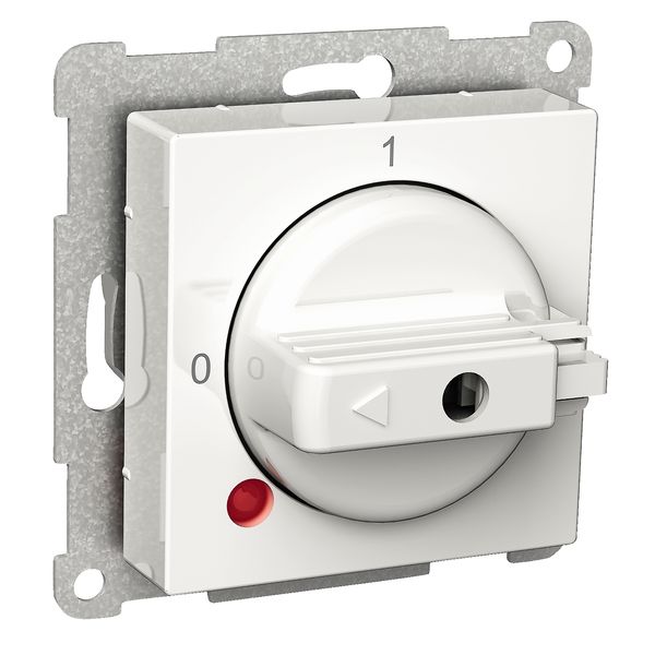 Exxact section switch 3-pole with lamp 0-1 combinable white image 2