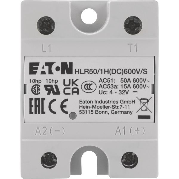 Solid-state relay, Hockey Puck, 1-phase, 50 A, 42 - 660 V, DC, high fuse protection image 11