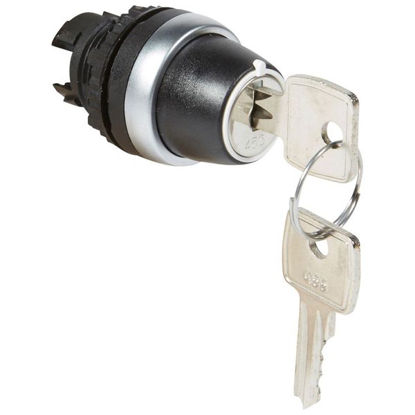 Osmoz non illuminated key selector switch - 3 stay-put positions 90° (key free) image 1