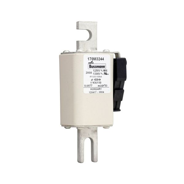 Fuse-link, high speed, 200 A, AC 1250 V, compact size 1, 45 x 58 x 138 mm, aR, DIN, IEC, type K indicator image 13