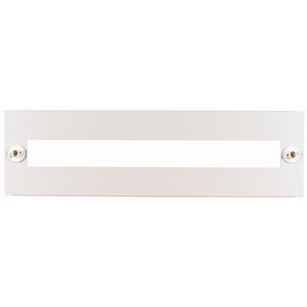 Front plate for HxW=200x600mm, with 45 mm device cutout, white image 1