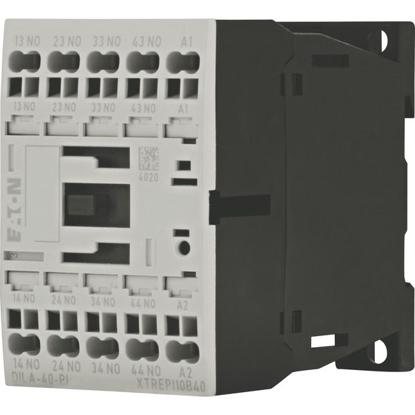 Contactor relay, 24 V DC, 4 N/O, Push in terminals, DC operation image 4