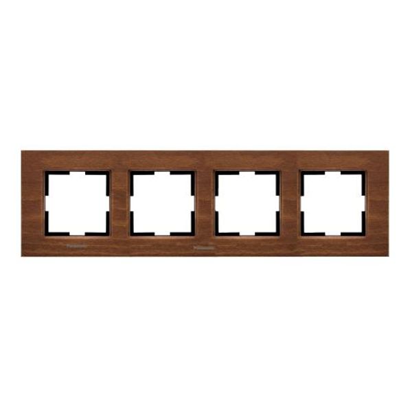 Karre Plus Accessory Wooden - Walnut Tree Four Gang Frame image 1