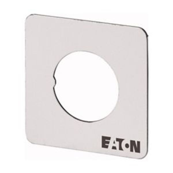 Front plate, For use with T5B, T5, P3, 84 x 84 (for frame 88 x 88) mm, Blank, can be engraved image 2