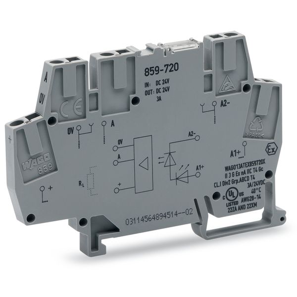859-720 Optocoupler module; Nominal input voltage: 24 VDC; Output voltage range: 0 … 24 VDC image 4
