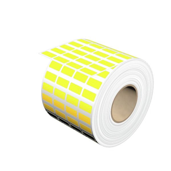 Device marking, Self-adhesive, halogen-free, 17 mm, Polyester, yellow image 1