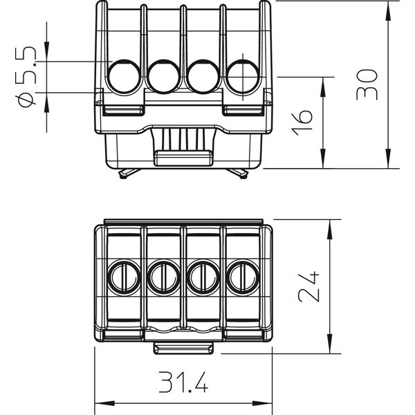 KL-T 06-16 Terminal strip  16mm² image 2