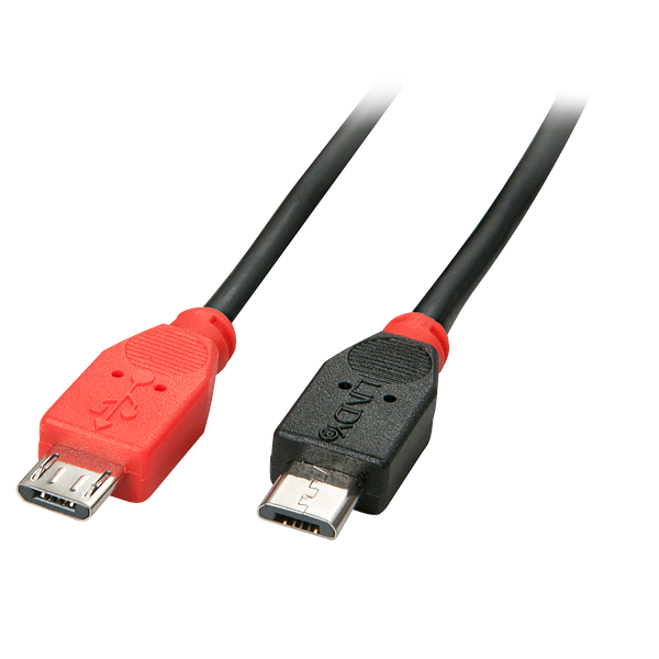 1m USB 2.0 Type Micro-B to Micro-B OTG Cable USB Type Micro-B Male to Micro-B Male image 1