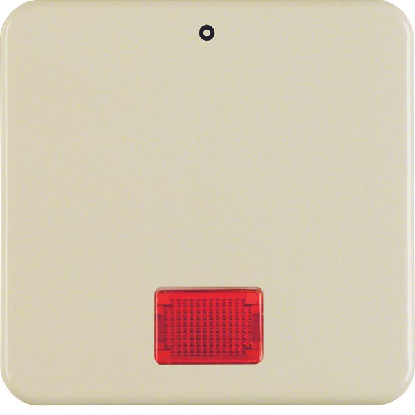 Rocker imprint "0", redlens , splash-proteced flush-mtd IP44, white gl image 1