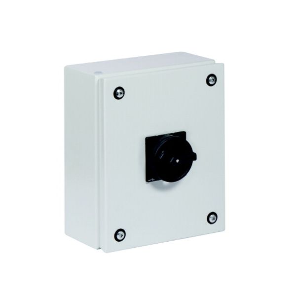 Main switch, T3, 32 A, surface mounting, 3 contact unit(s), 3 pole, 2 N/O, 1 N/C, STOP function, With black rotary handle and locking ring, Lockable i image 4