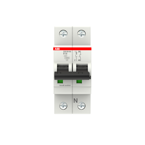 S201M-B32NA Miniature Circuit Breaker - 1+NP - B - 32 A image 4