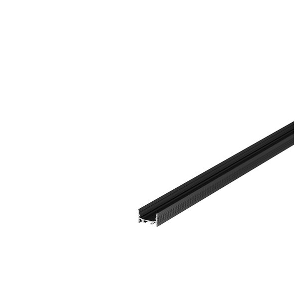 GRAZIA 20 LED Surface profile, flat, grooved, 3m, black image 1