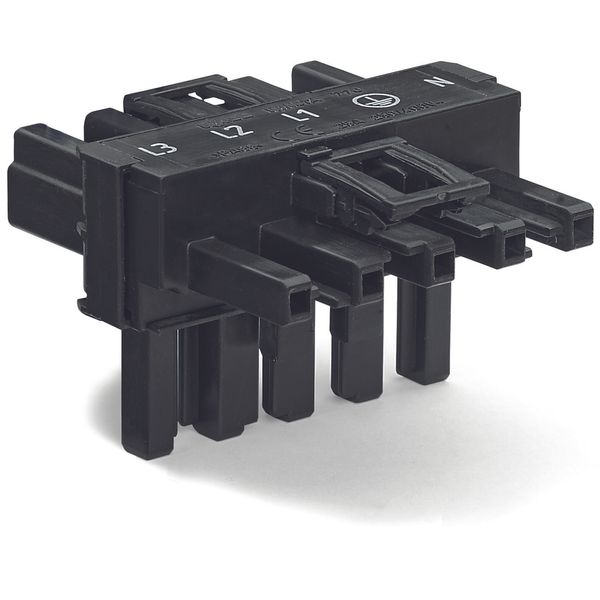 T-distribution connector 5-pole Cod. A black image 2