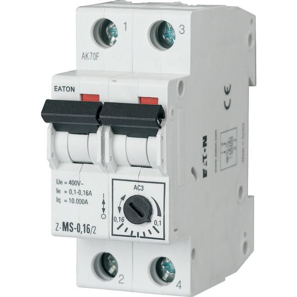 Motor-Protective Circuit-Breakers, 0,1 - 0,16A, 2p image 3