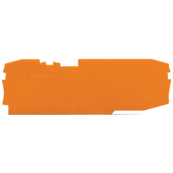 End and intermediate plate 1 mm thick orange image 2