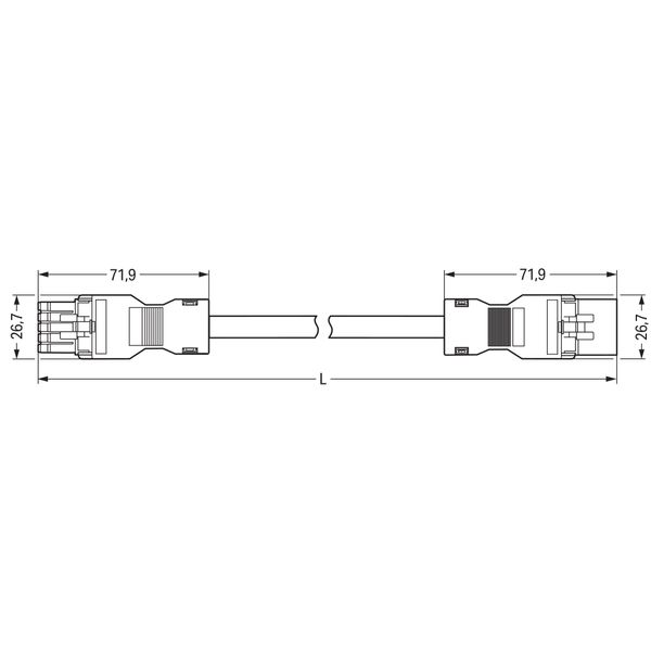 pre-assembled interconnecting cable Eca Socket/plug pink image 4