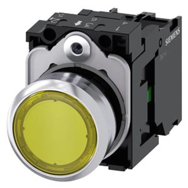 Illuminated pushbutton, 22 mm, roun... image 1