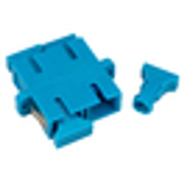 FO Coupler SC-Duplex,Plastic,Singlemode,zirc,flange,blue,ECO image 5