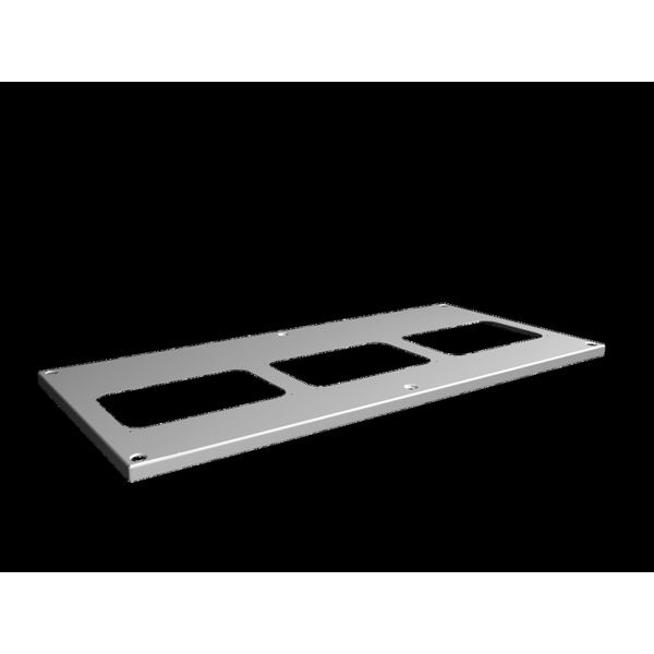 VX Roof plate, WD: 850x400 mm, for cable entry glands image 2