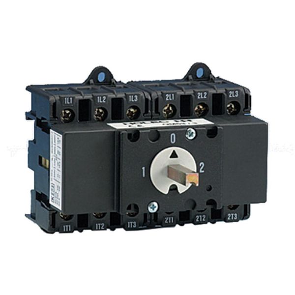 Changeover switch, QM, 63 A, 2 x 3 pole + N (switched), without rotary image 5