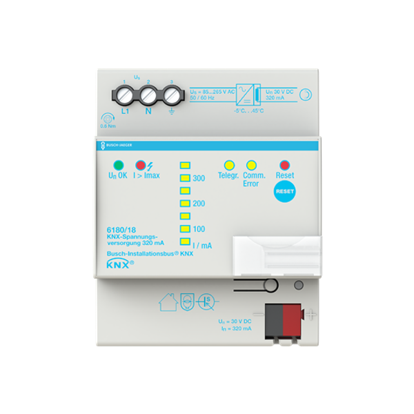 6180/18 Power Supply with Diagnostics, 320 mA, MDRC, BJE image 11