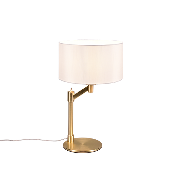 Cassio table lamp E27 matt brass image 1
