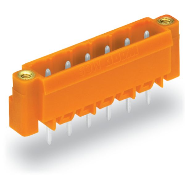 THT male header 1.0 x 1.0 mm solder pin straight orange image 5