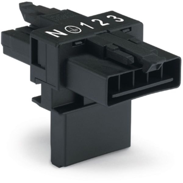 T-distribution connector 5-pole Cod. A black image 2