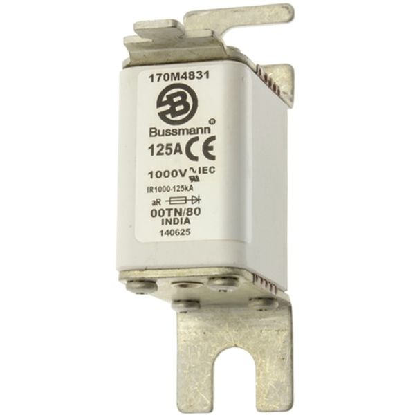 Fuse-link, high speed, 160 A, AC 1000 V, size 00, 30 x 47 x 98 mm, aR, DIN, IEC, type T indicator image 3