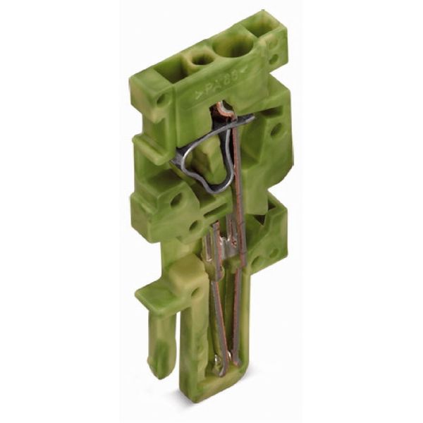 End module for 1-conductor female connector CAGE CLAMP® 4 mm² green-ye image 1