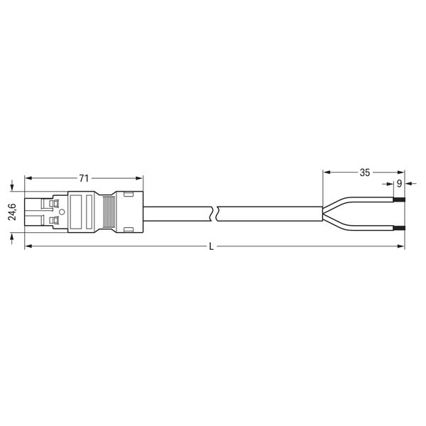 771-8382/266-301 pre-assembled connecting cable; Cca; Plug/open-ended image 4