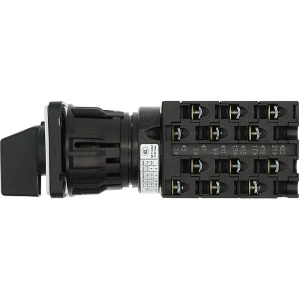 Step switches, T0, 20 A, centre mounting, 6 contact unit(s), Contacts: 12, 45 °, maintained, Without 0 (Off) position, 1-3, Design number 8476 image 3