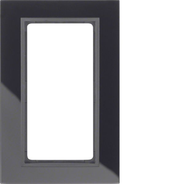 Glass frame l. cut-out, B.7, black/ant. matt image 1
