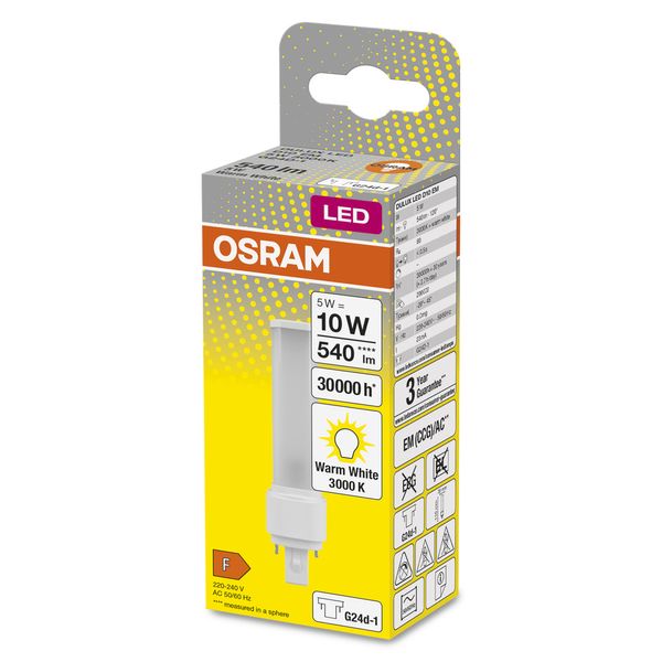 OSRAM DULUX LED D EM & AC MAINS 5W 830 G24D-1 image 15