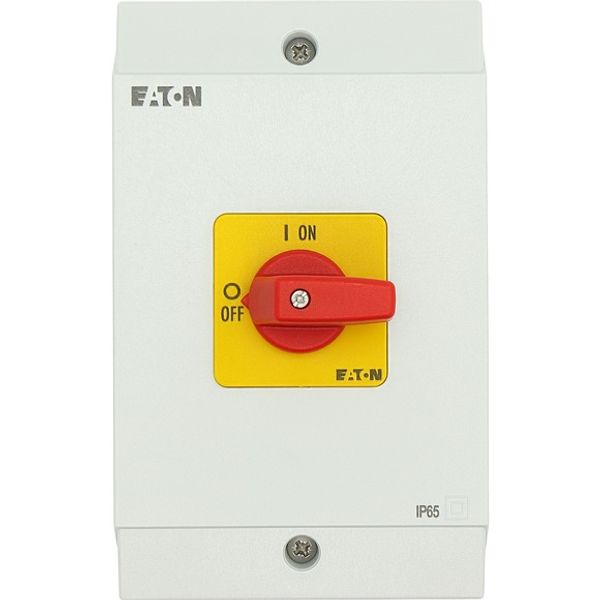 On-Off switch, 3 pole, 32 A, Emergency-Stop function, surface mounting image 4