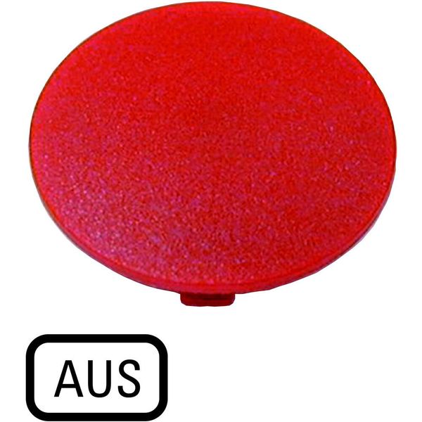 Button plate, mushroom red, OFF image 3