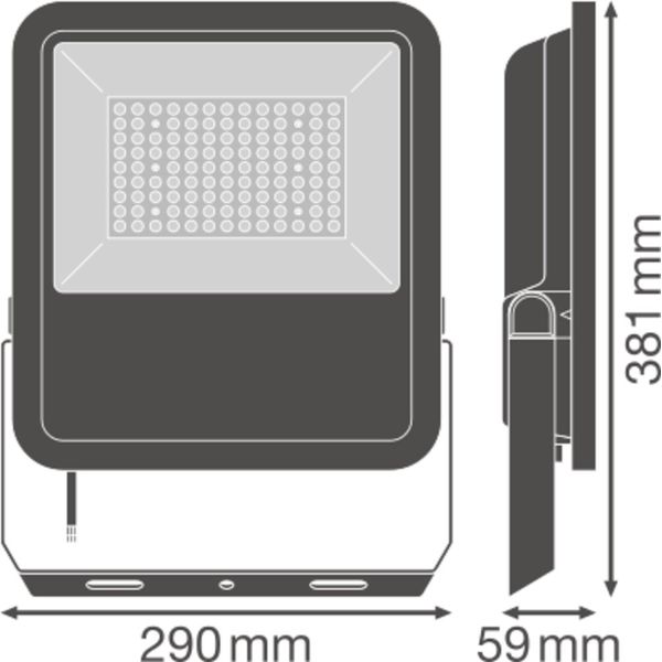 FLOODLIGHT AREA 72 W 3000 K BK image 8