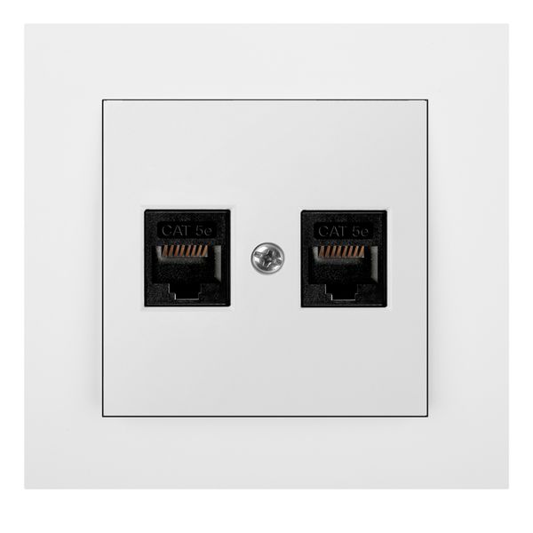 SANTRA 2XRJ40 COMPUTER FLUSH-MOUNTED SOCKET n/f image 2