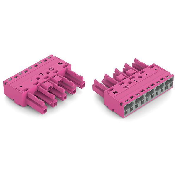 Socket 5-pole Cod. B pink image 2